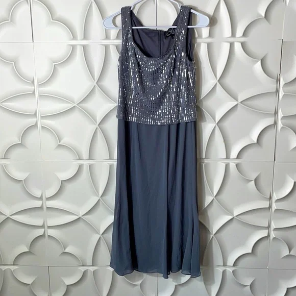 green emerald velvet dress Alex Evenings 8127874 main image 1